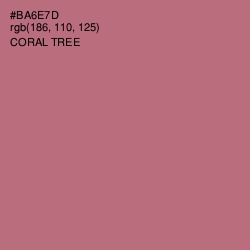 #BA6E7D - Coral Tree Color Image